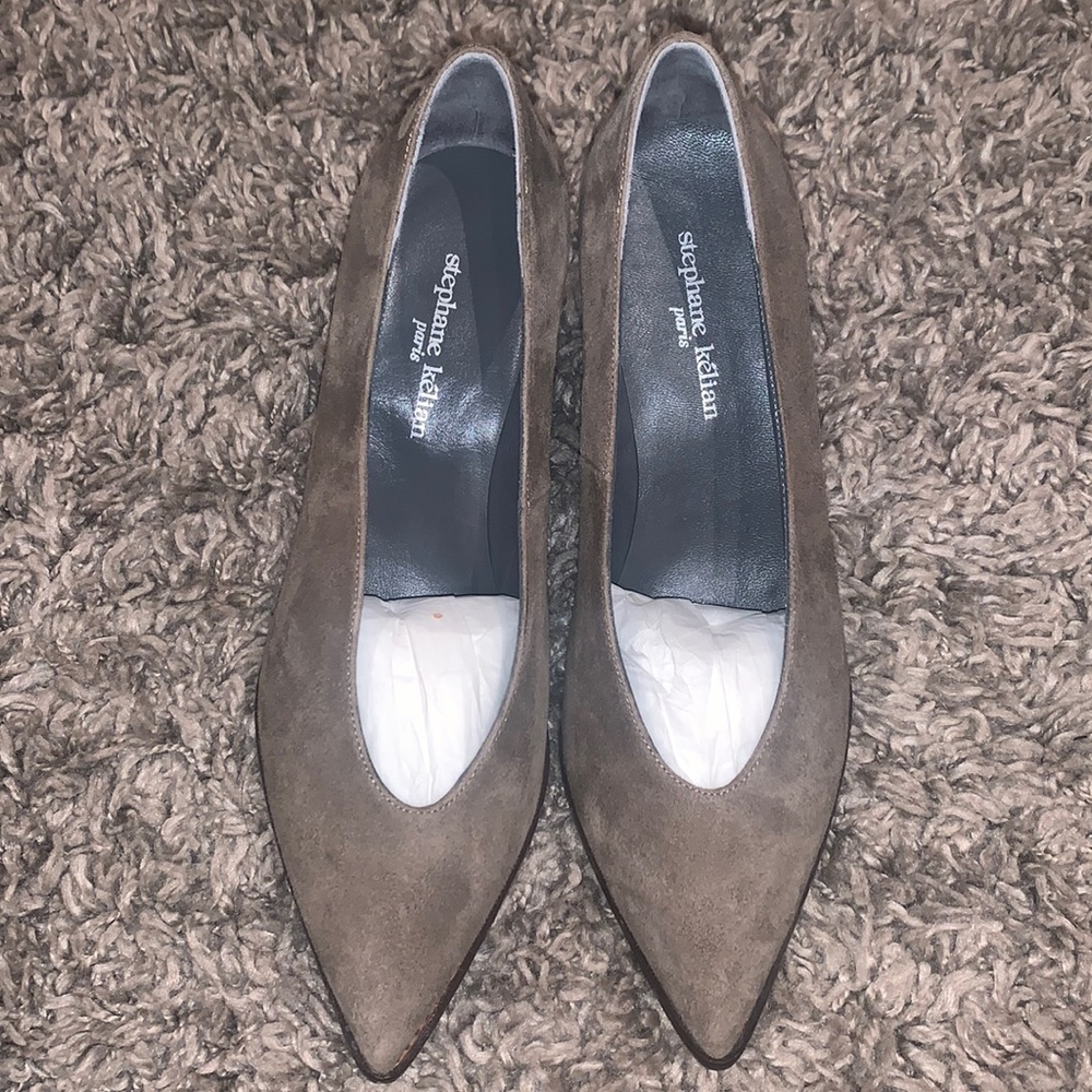 Stephane Kelian Paris Suede Wedges